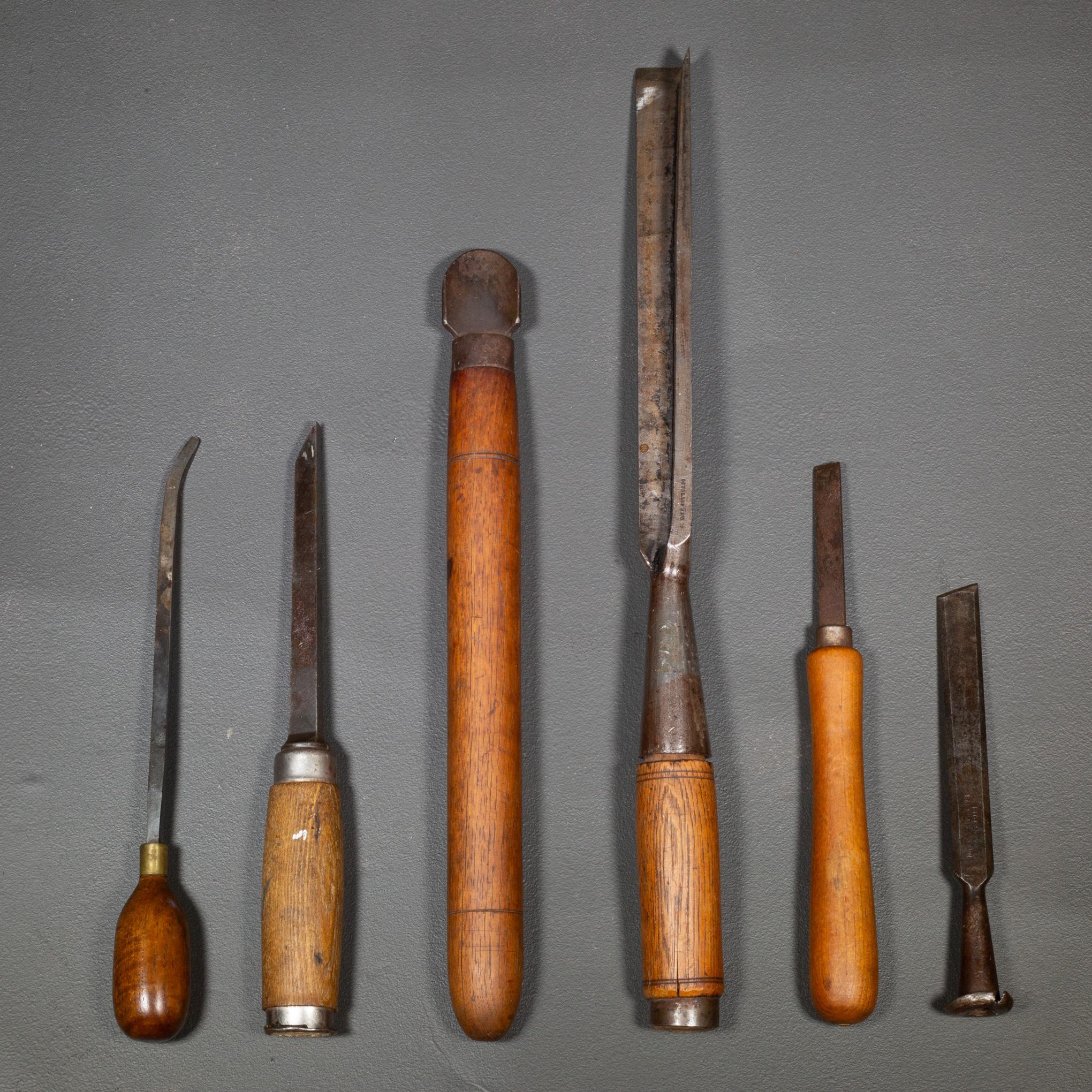 19th Century Collection of Antique Wood Chisels
