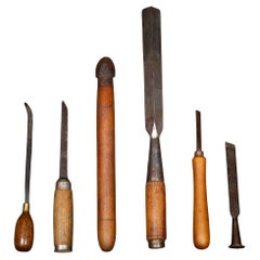 Collection of Antique Wood Chisels
