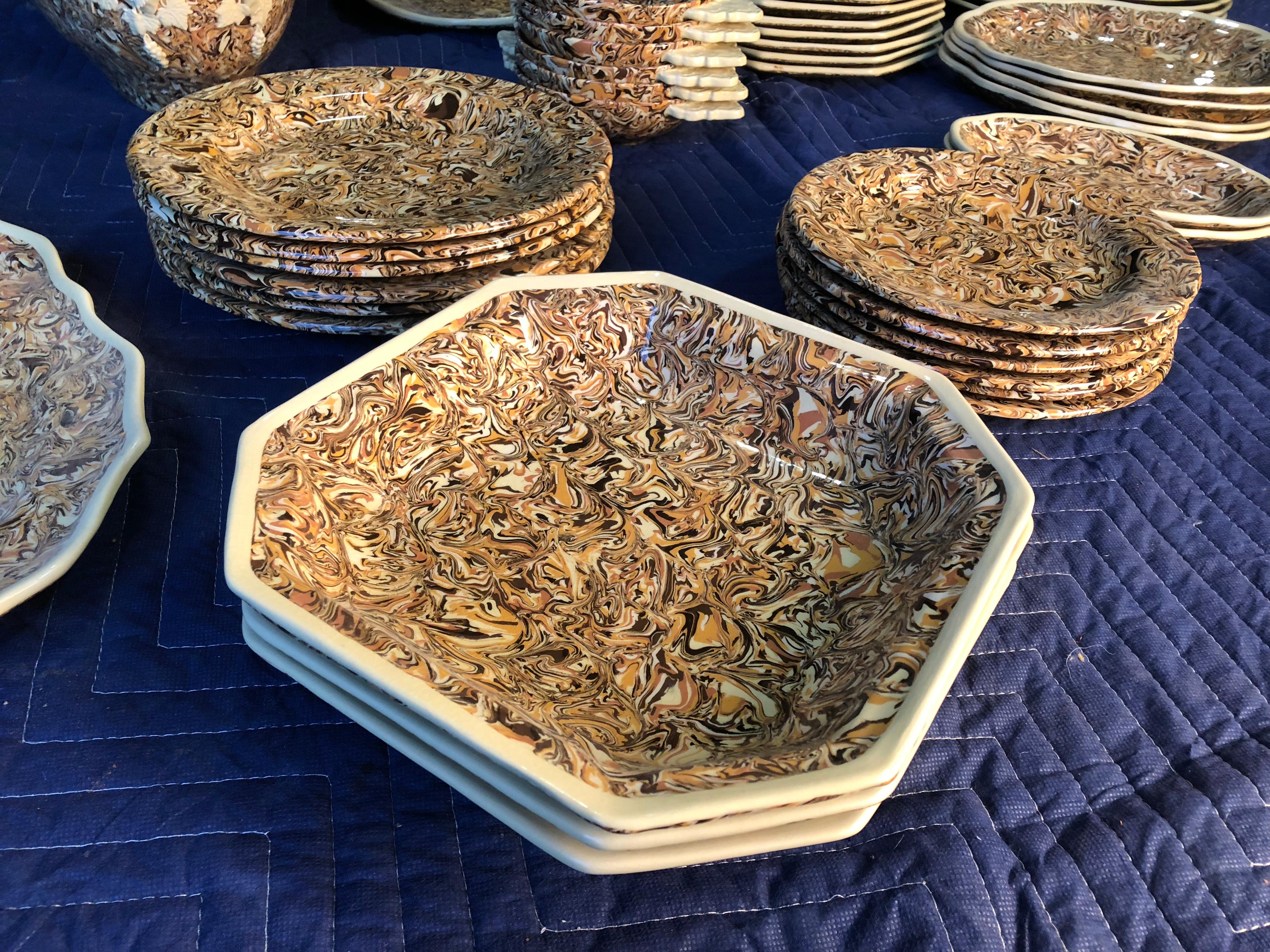 Molded Collection of Apt Faience, Atelier Bernard