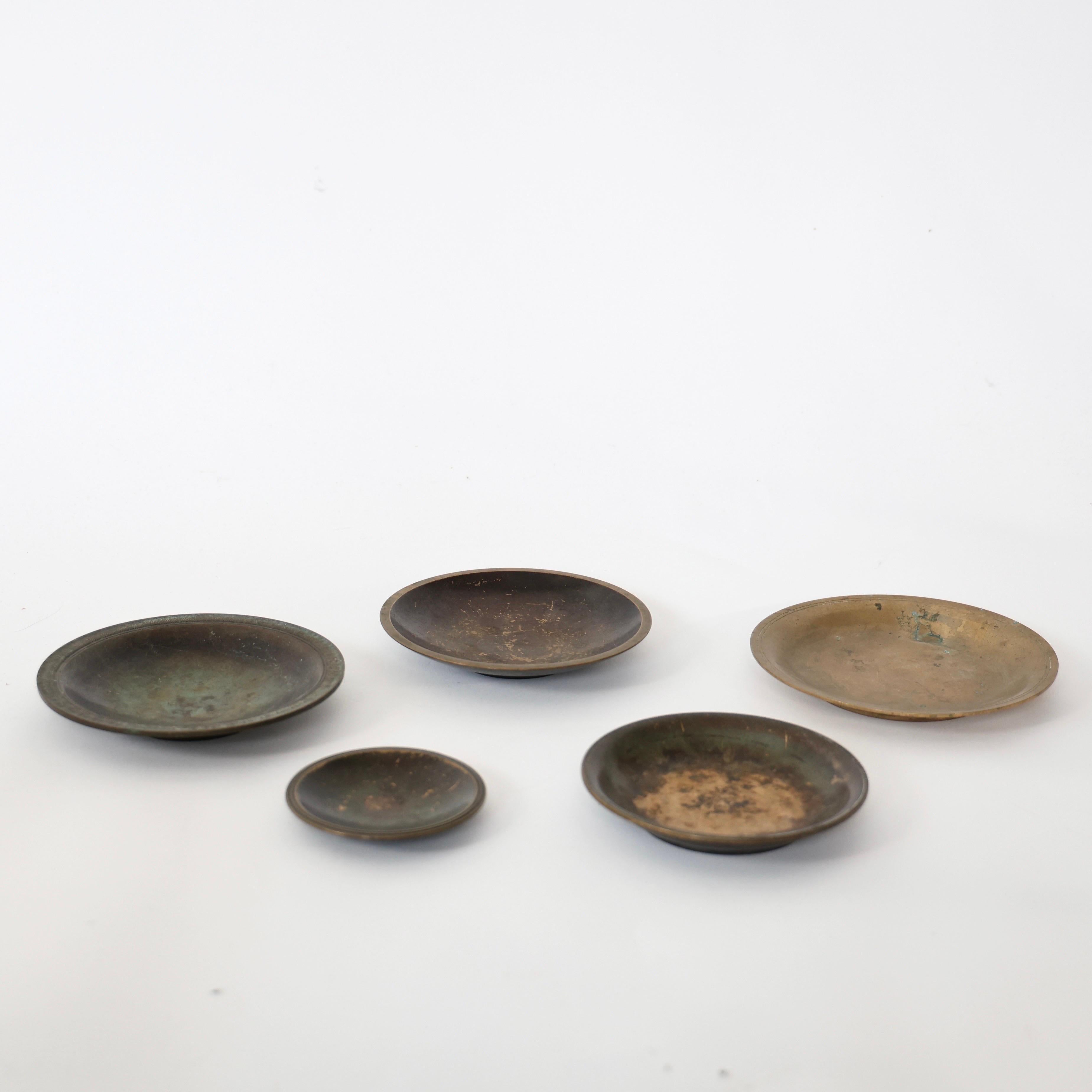 Collection de plaques en bronze Art déco réalisées par Just Andersen, années 1930, Danemark en vente 1