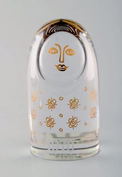 Collection of Art Glass Figures 'Family', Kosta Boda, Sweden