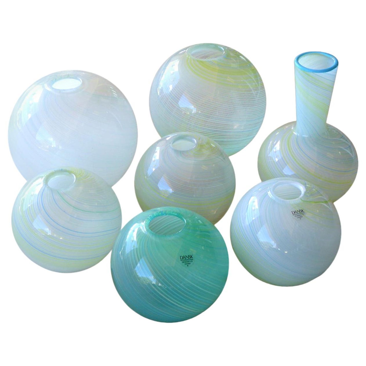 Collection of Art Glass Vases by Dansk For Sale at 1stDibs