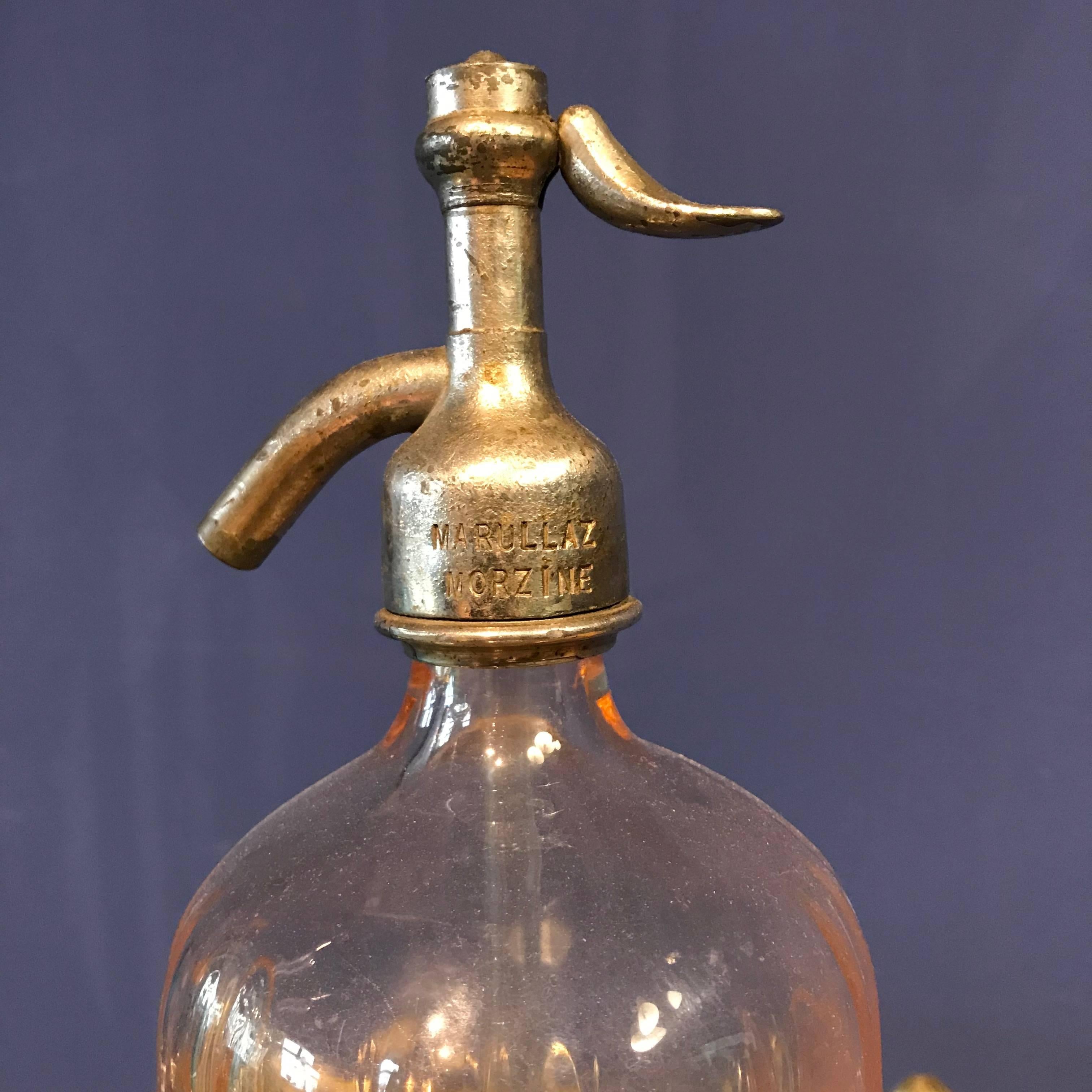 Collection of Art Nouveau Syphon Seltzer Bottles, Soda Bottle, 1900, France 1