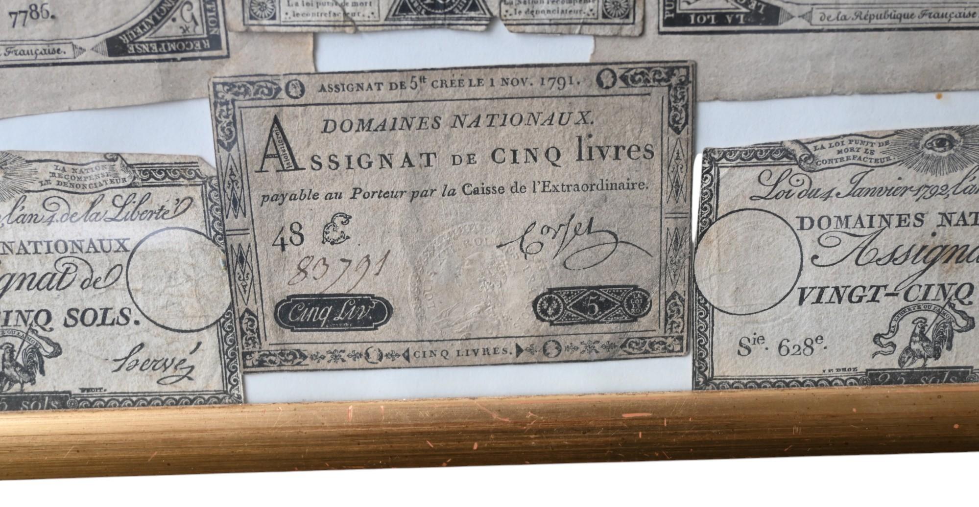 Colección De Assignats Monedas Revolucionarias Francesas, finales del siglo XVIII en venta 3