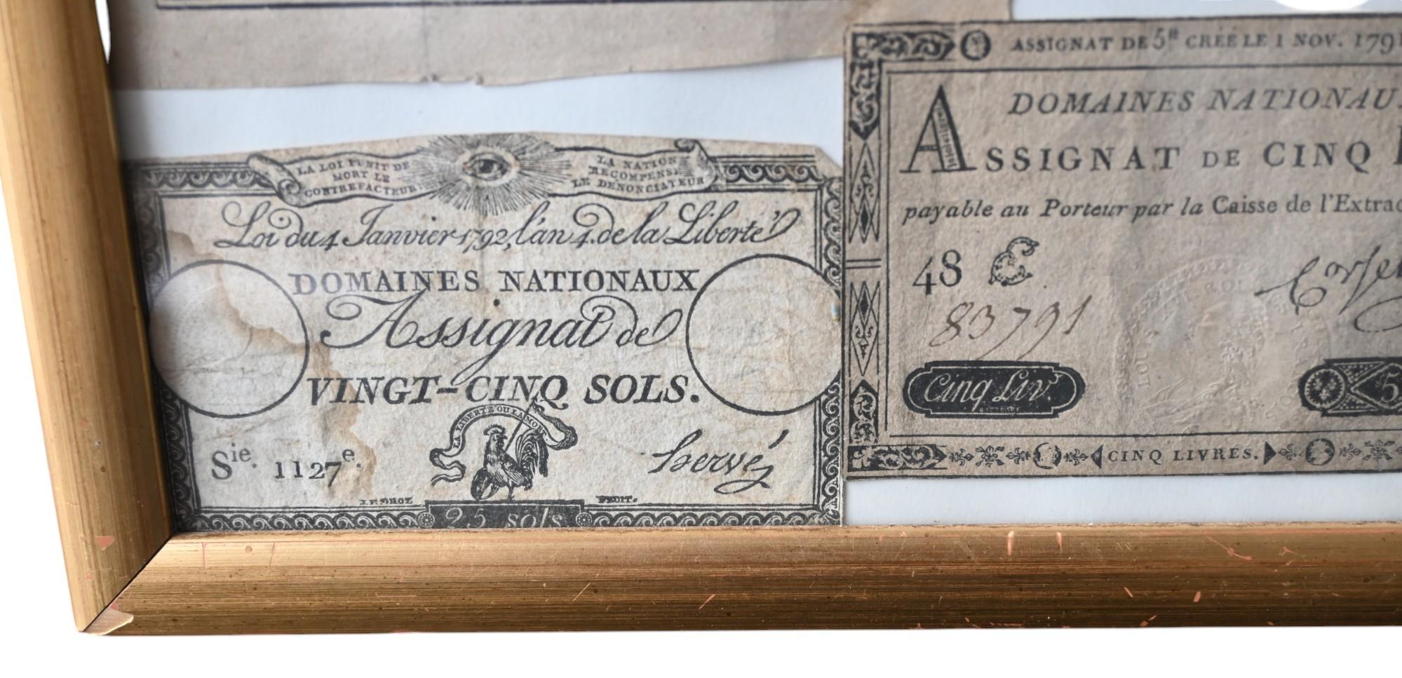 Colección De Assignats Monedas Revolucionarias Francesas, finales del siglo XVIII en venta 4