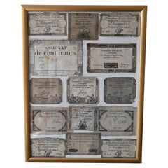 Collection Of Assignats French Revolutionary Currencies, late 18th century