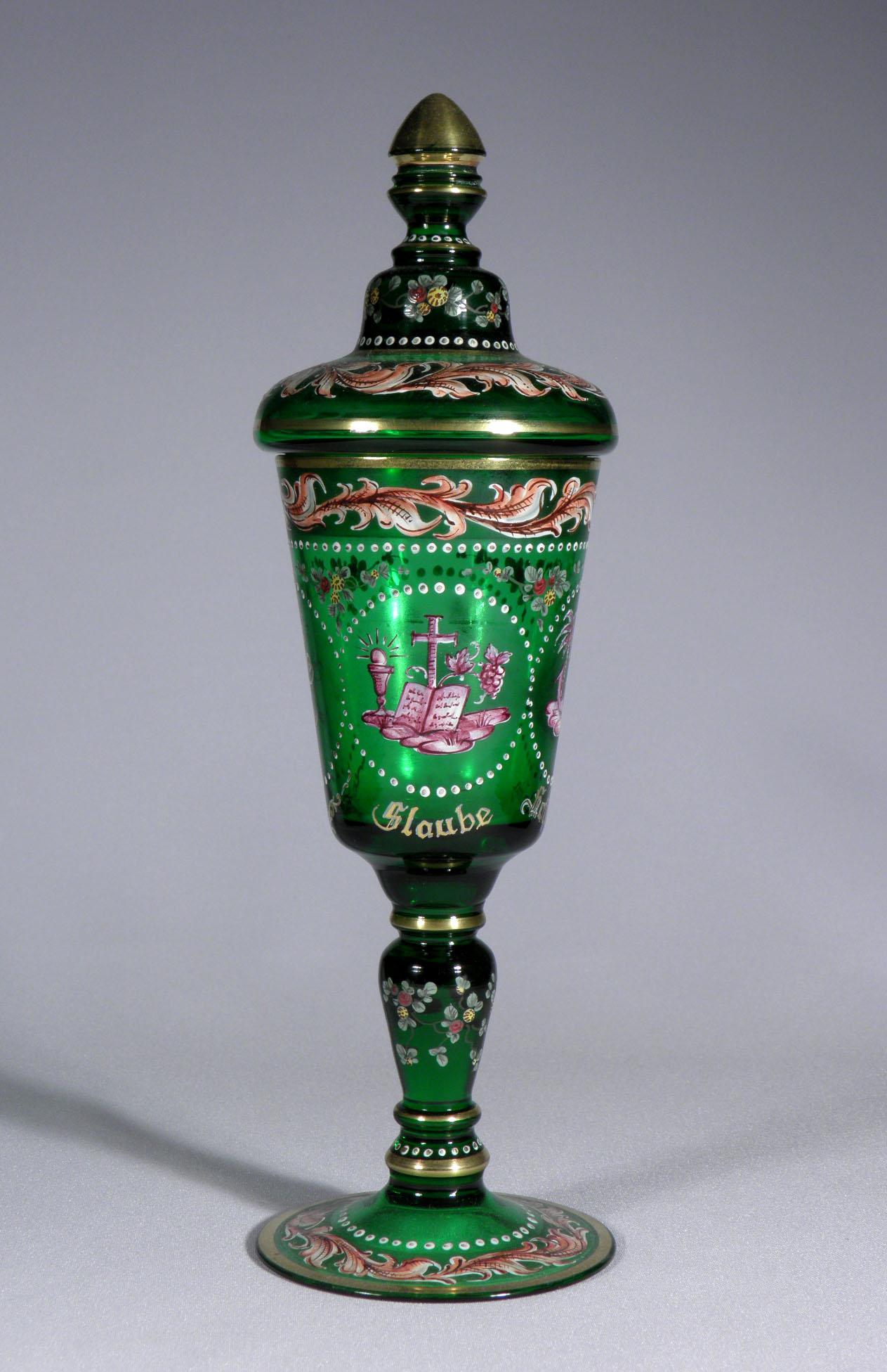 Collection of Bohemian European Vintage Glass 19-20th century 1