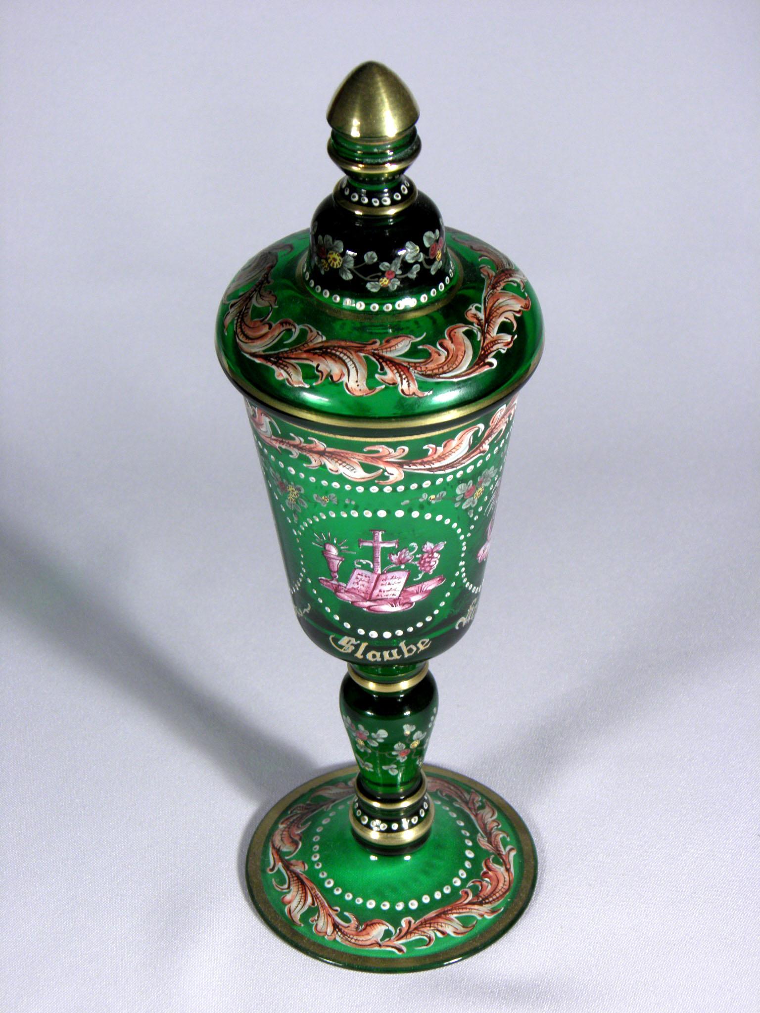 Collection of Bohemian European Vintage Glass 19-20th century 2