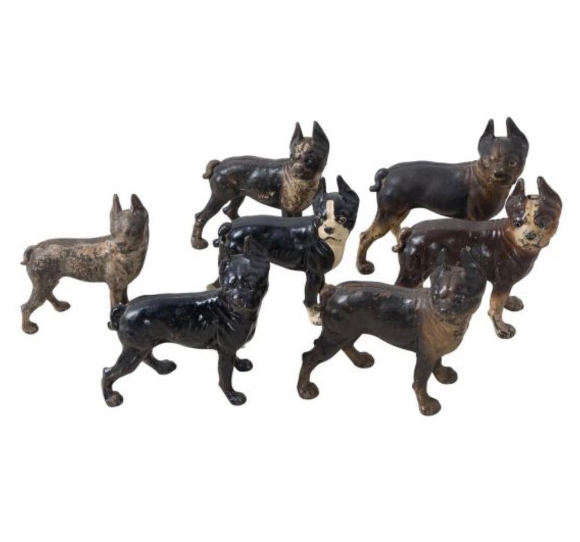 Collection of Boston Terrier Door Stops In Good Condition For Sale In Haywards Heath, GB