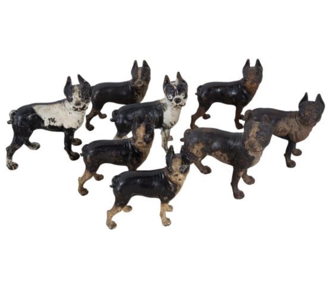 20th Century Collection of Boston Terrier Door Stops For Sale