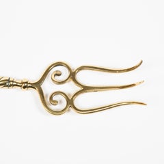 Collection of Brass Fire Place Tools