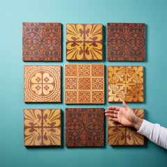 Collection of British Post-Medieval Patterned Encaustic Tiles