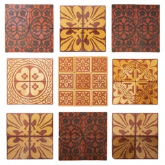 Collection of British Post-Medieval Patterned Encaustic Tiles