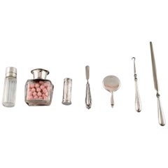 Collection of British Silver, Objects for Necessaire, Early 1900s