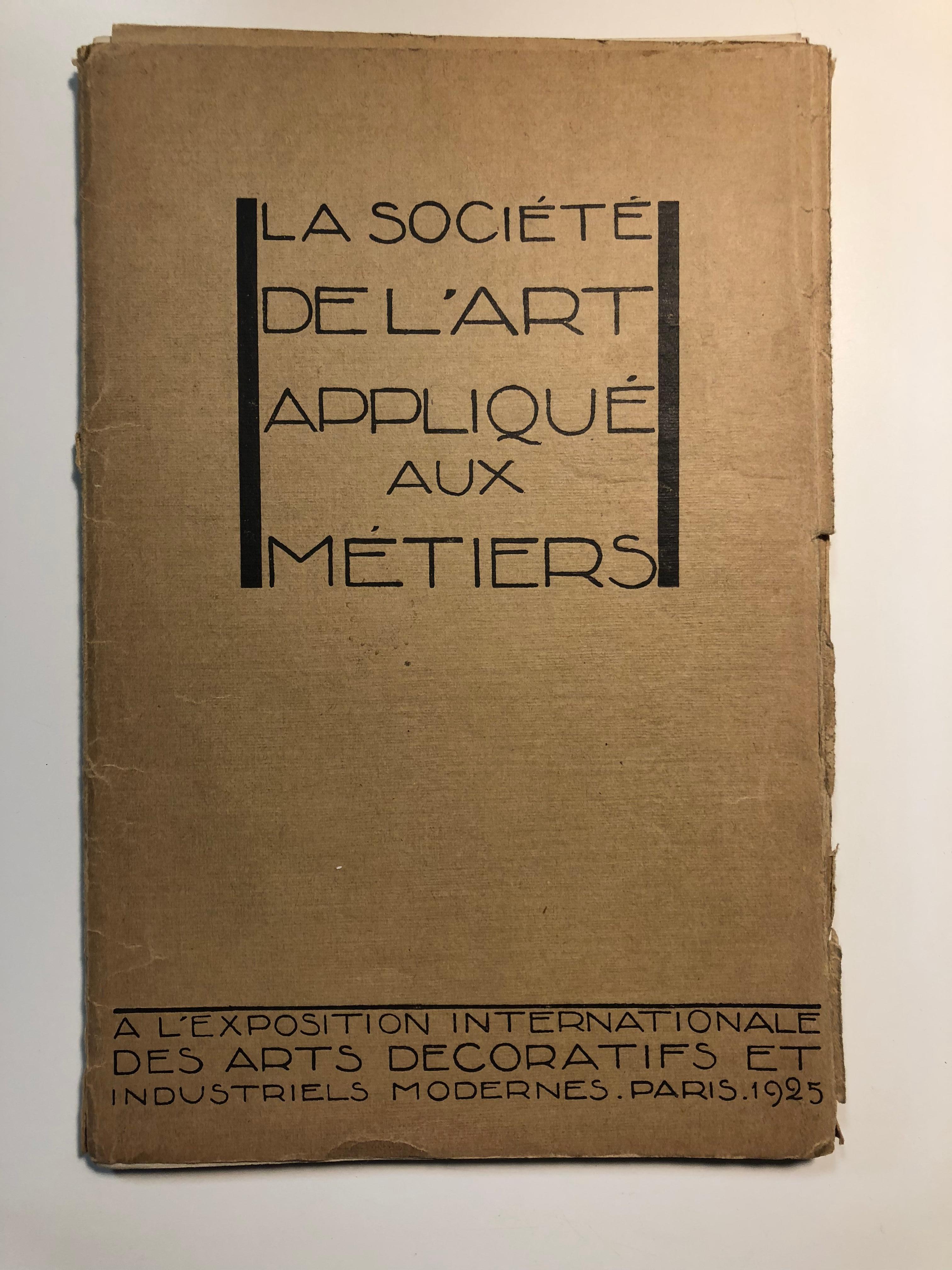 Collection of Catalogs 1925 Paris Decorative Arts Expo For Sale 3