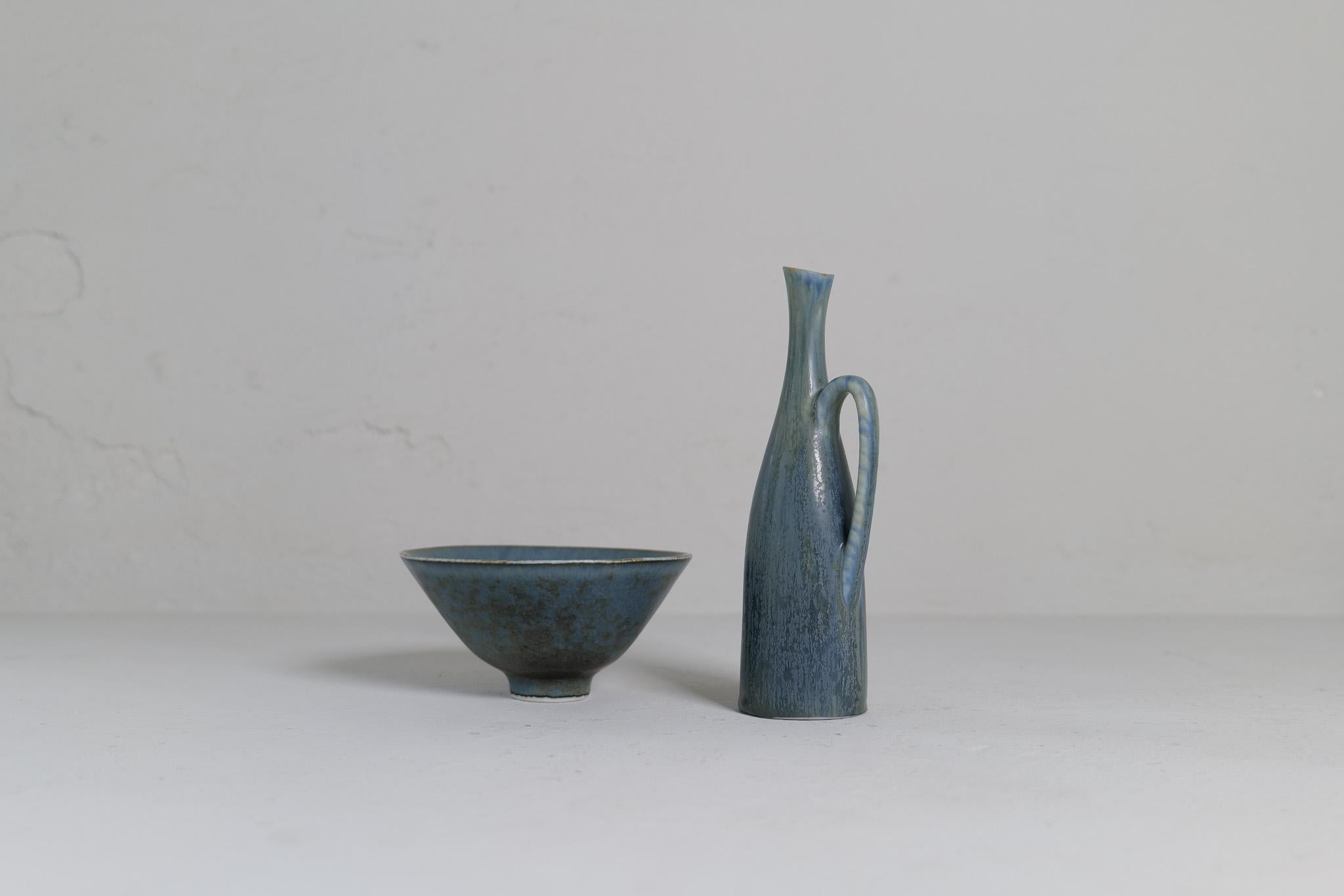 Collection of Ceramic Vessels von Carl Harry Stålhane Rörstrand Schweden, 1950 im Zustand „Gut“ im Angebot in Hillringsberg, SE
