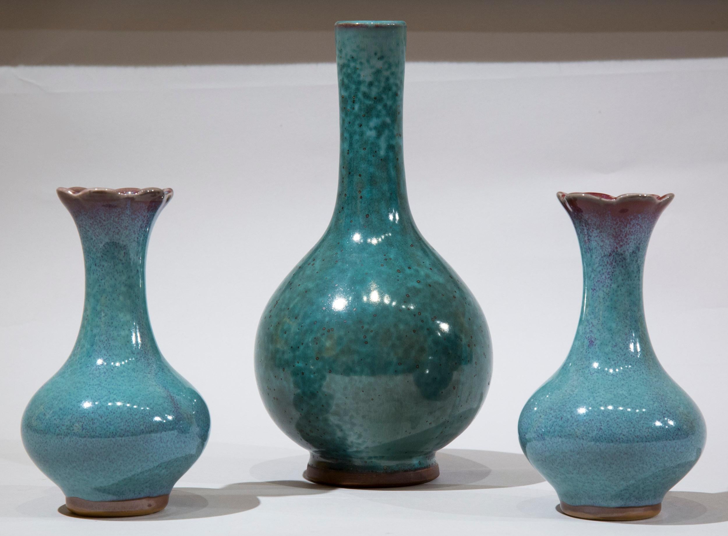 Collection of Nine Chinese Porcelain Glazed Vases 9