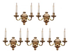 Collection of Classic Bronze Double Candle Sconces