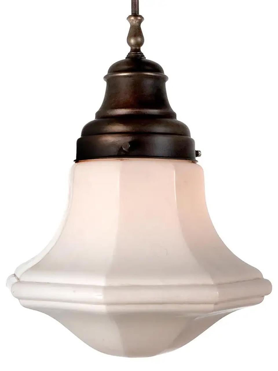 American Collection of Classic Octagon Closed Bell Pendents For Sale