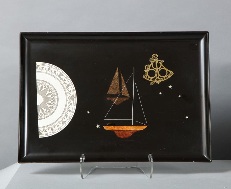 Collection of Couroc Trays For Sale at 1stDibs