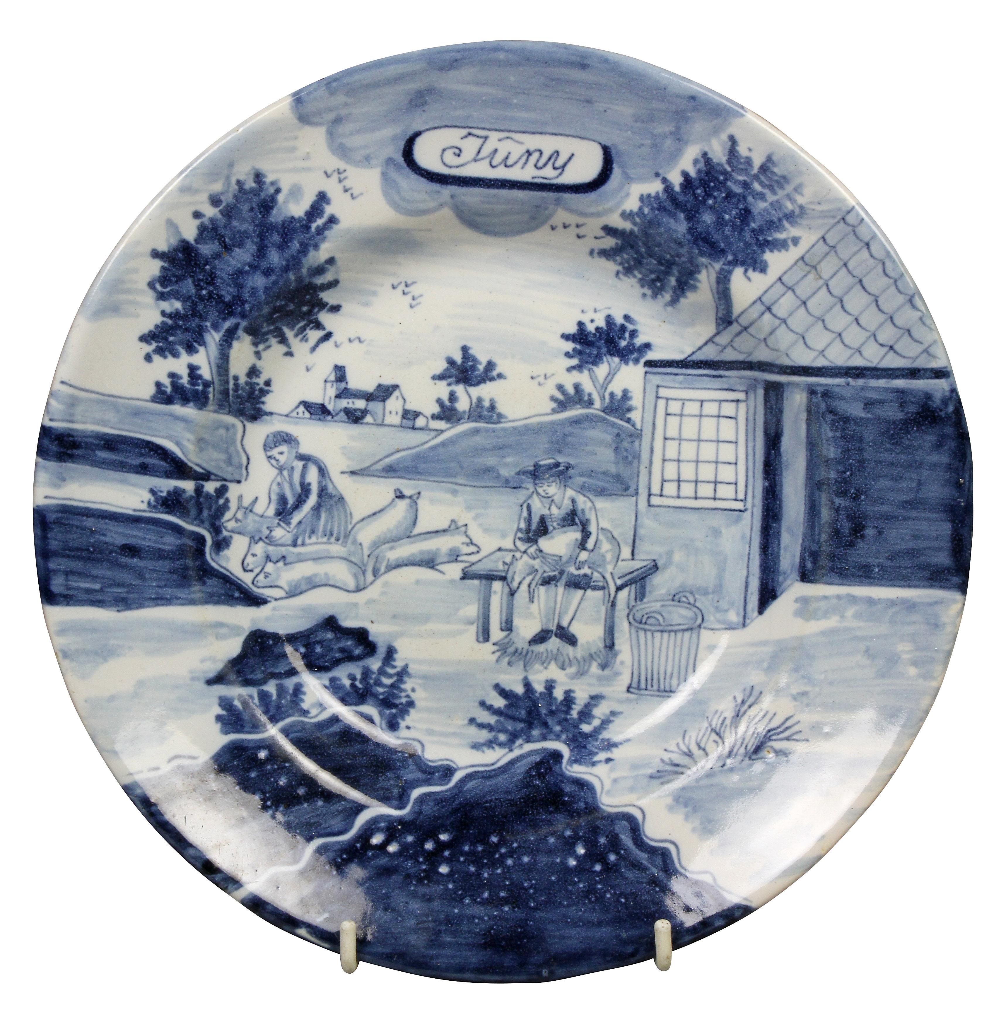 Collection of Delft Blue and White Month Plates 2