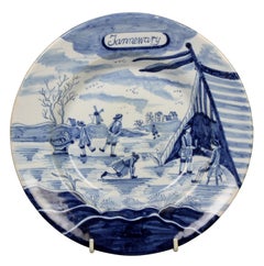 Collection of Delft Blue and White Month Plates