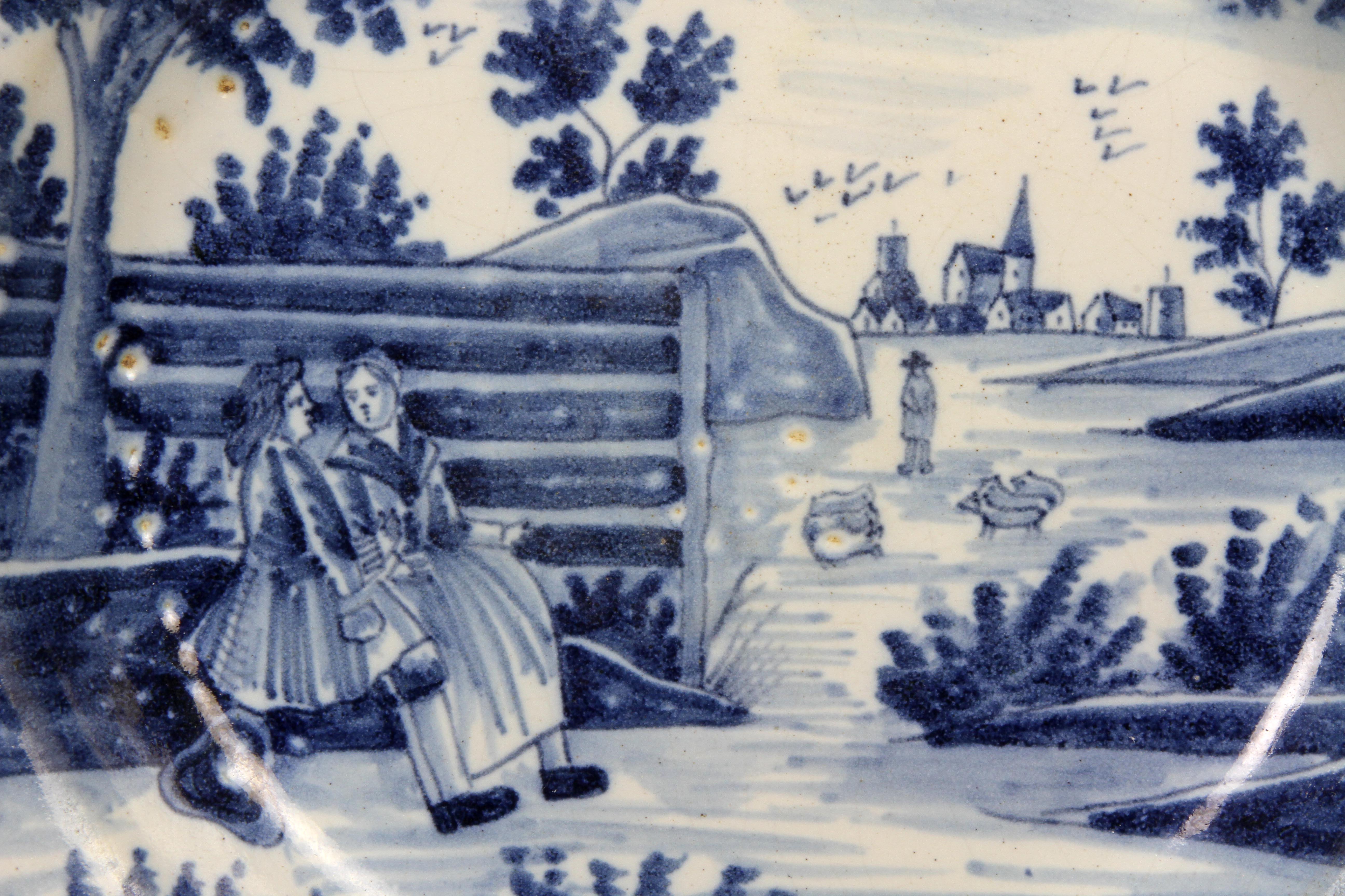 Collection of Delft Blue and White Month Plates 1