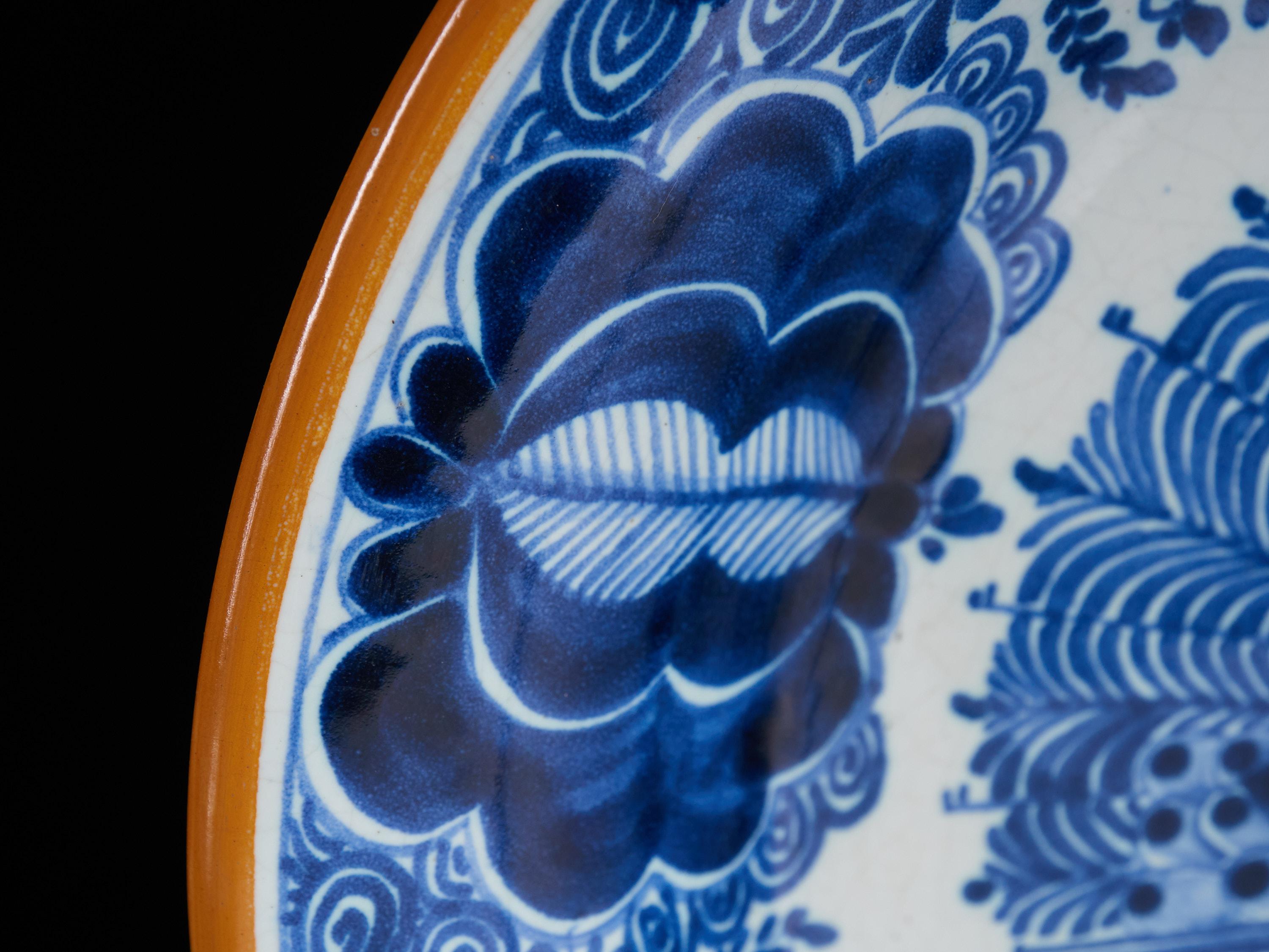 Hand-Painted Collection of Delft Blue Hand Painted Ceramics