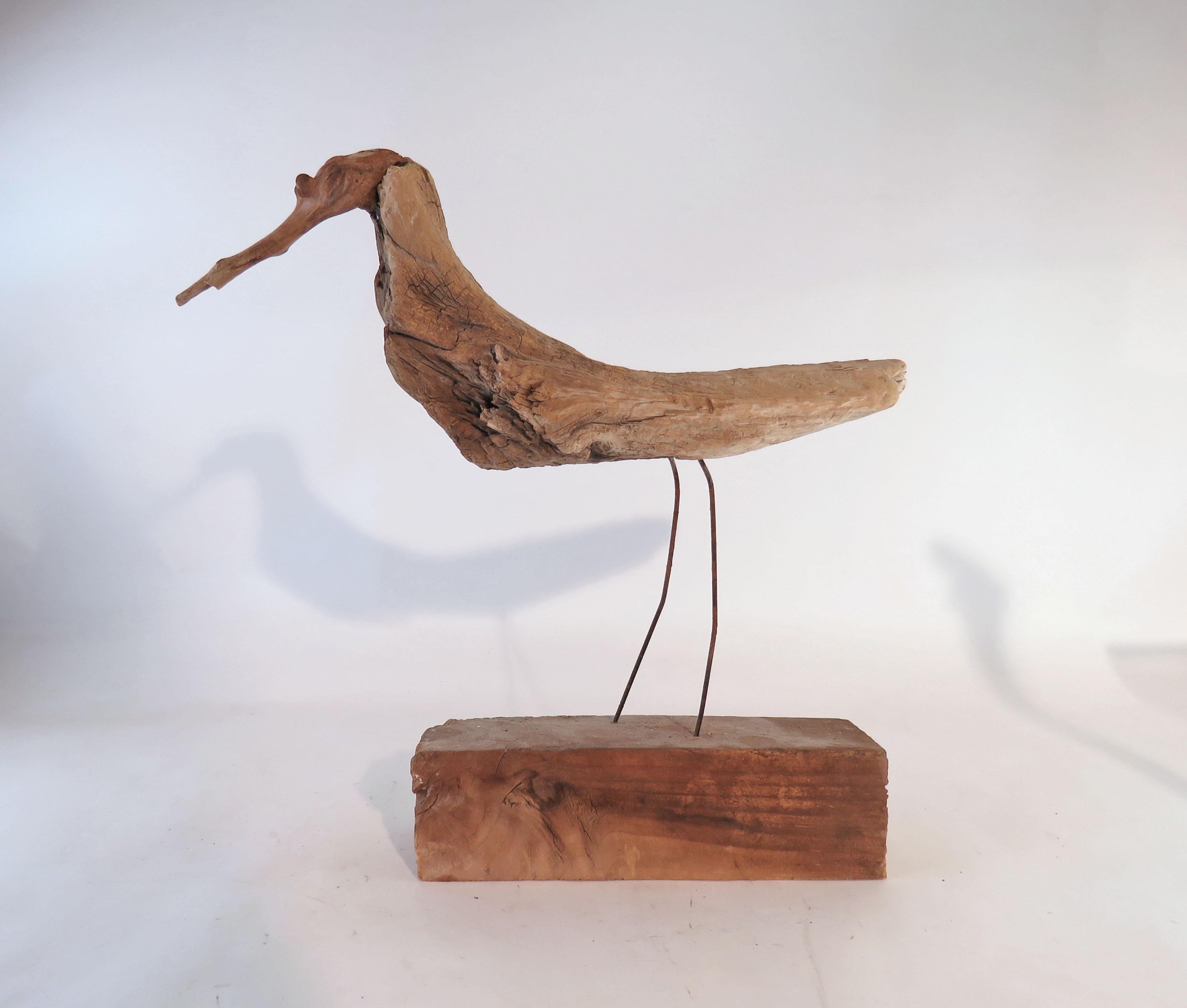 Mid-Century Modern Collection of Driftwood Shore Bird Sculptures, Gloucester, MA, circa 1960s-1970s