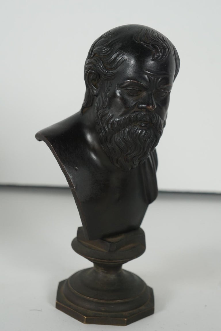 Collection of Early 19th Century Grand Tour Bronze Busts For Sale at