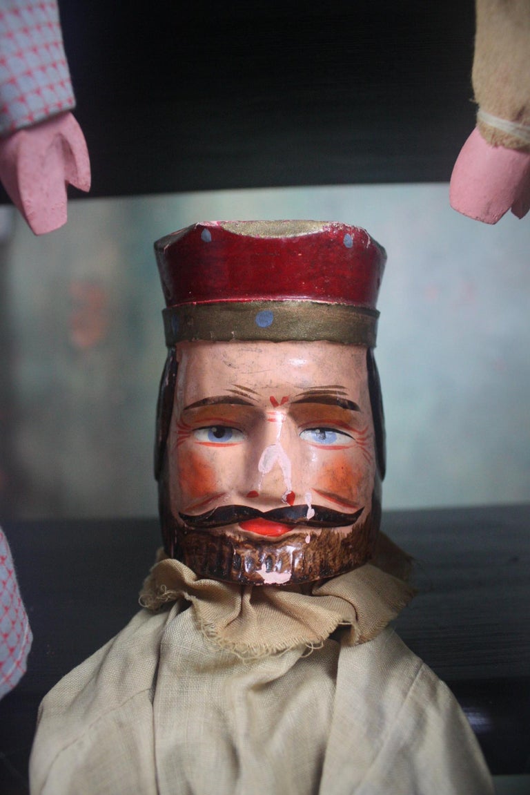 Collection of Early 20th Century German Punch and Judy Puppets