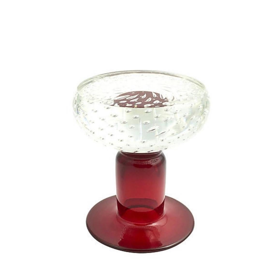 vintage red glass dishes