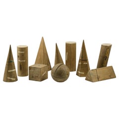Collection of  Early 20th Century Sectional Wood Geometric Forms