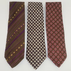 Collection of Early Ralph Lauren Polo Wide Neckties, 1970's