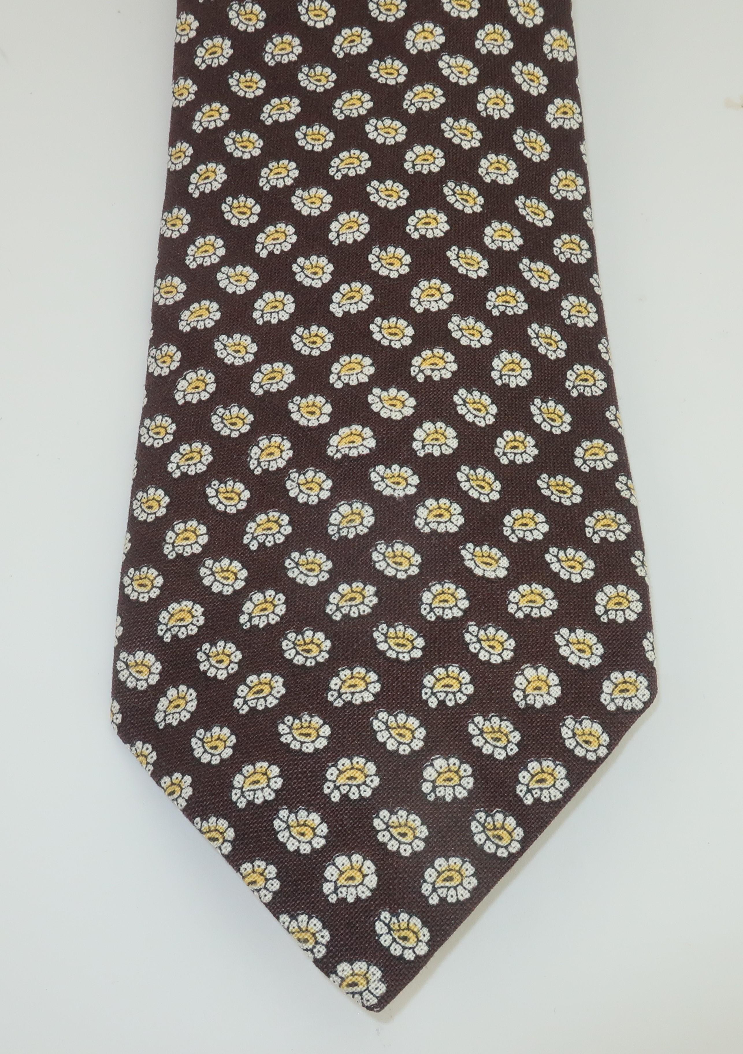 Men's Collection of Early Ralph Lauren Polo Wide Neckties, 1970's