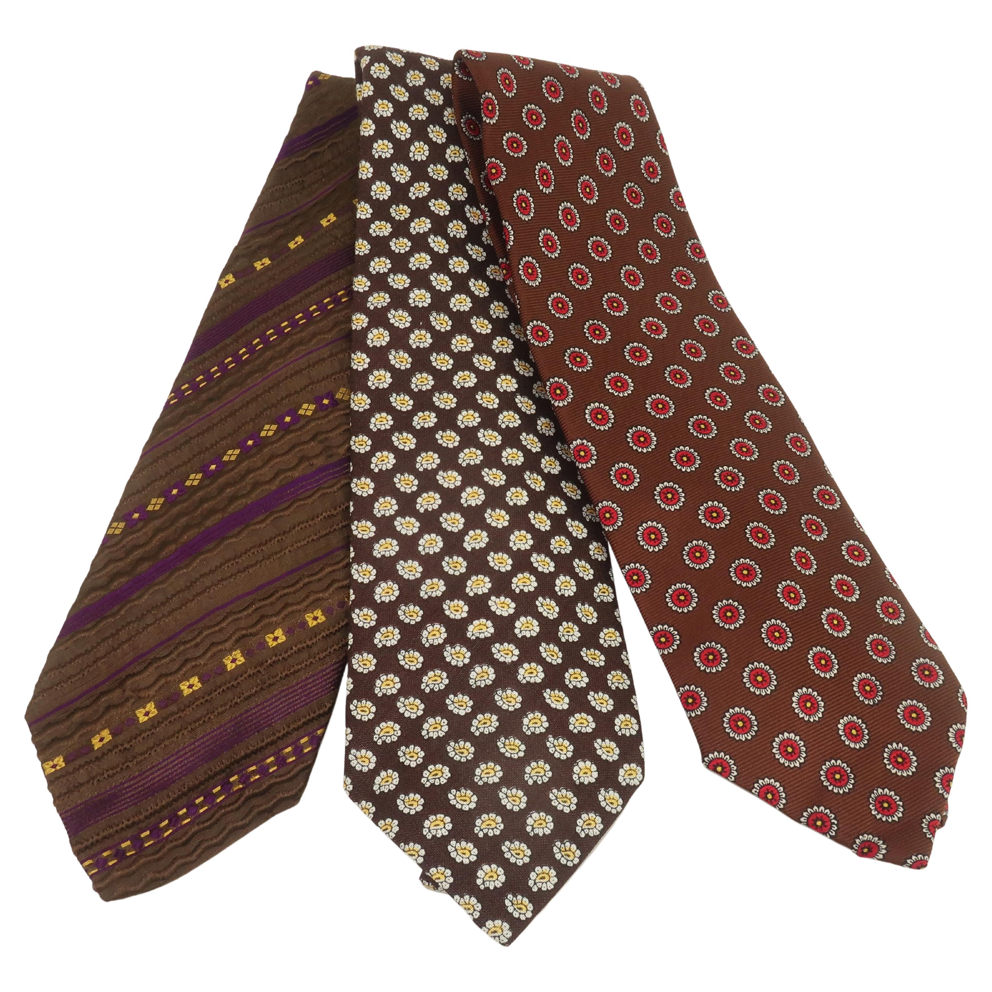 Collection of Early Ralph Lauren Polo Wide Neckties, 1970's For Sale at  1stDibs