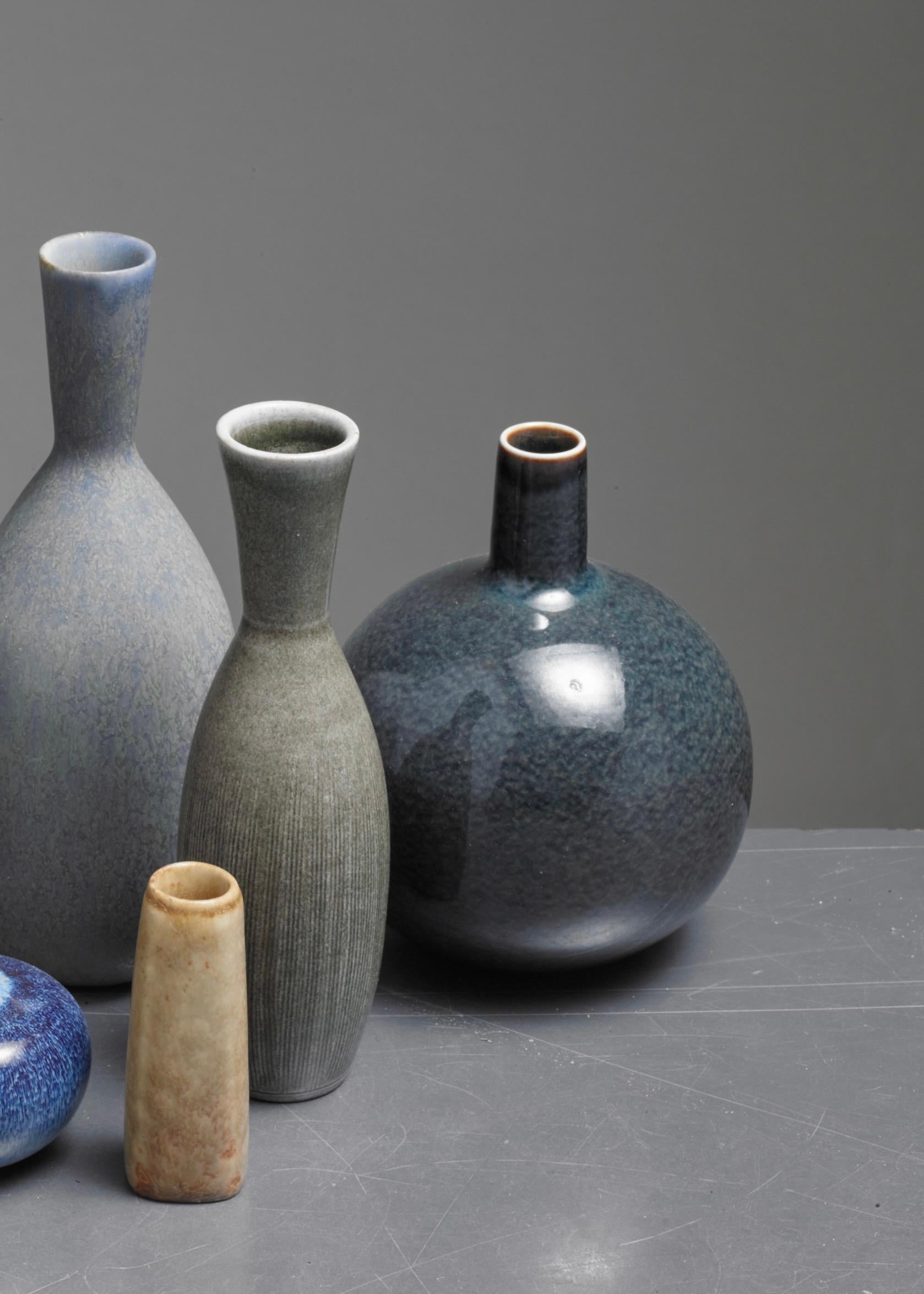 Swedish Collection of Eight Ceramic Pieces by Stalhane and Nylund for Rorstrand, Sweden