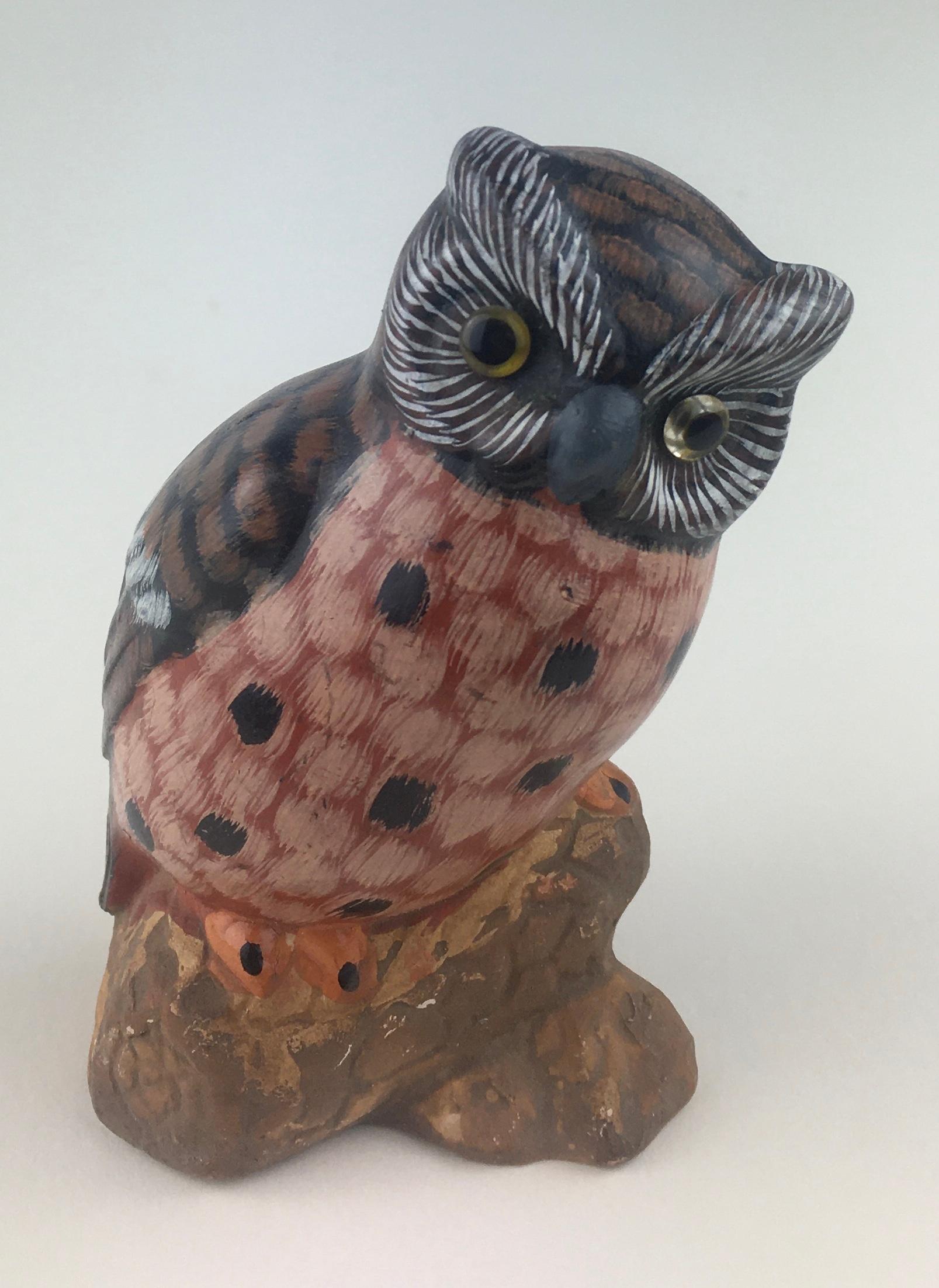 Collection of Eight Owl Sculptures 8