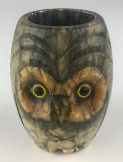 Collection of Eight Owl Sculptures