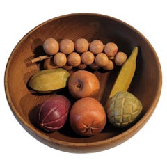 Collection of Eight Piece Wooden Fruit
Bowl Vintage Collection of Eight Piece Wooden Fruit
Bowl