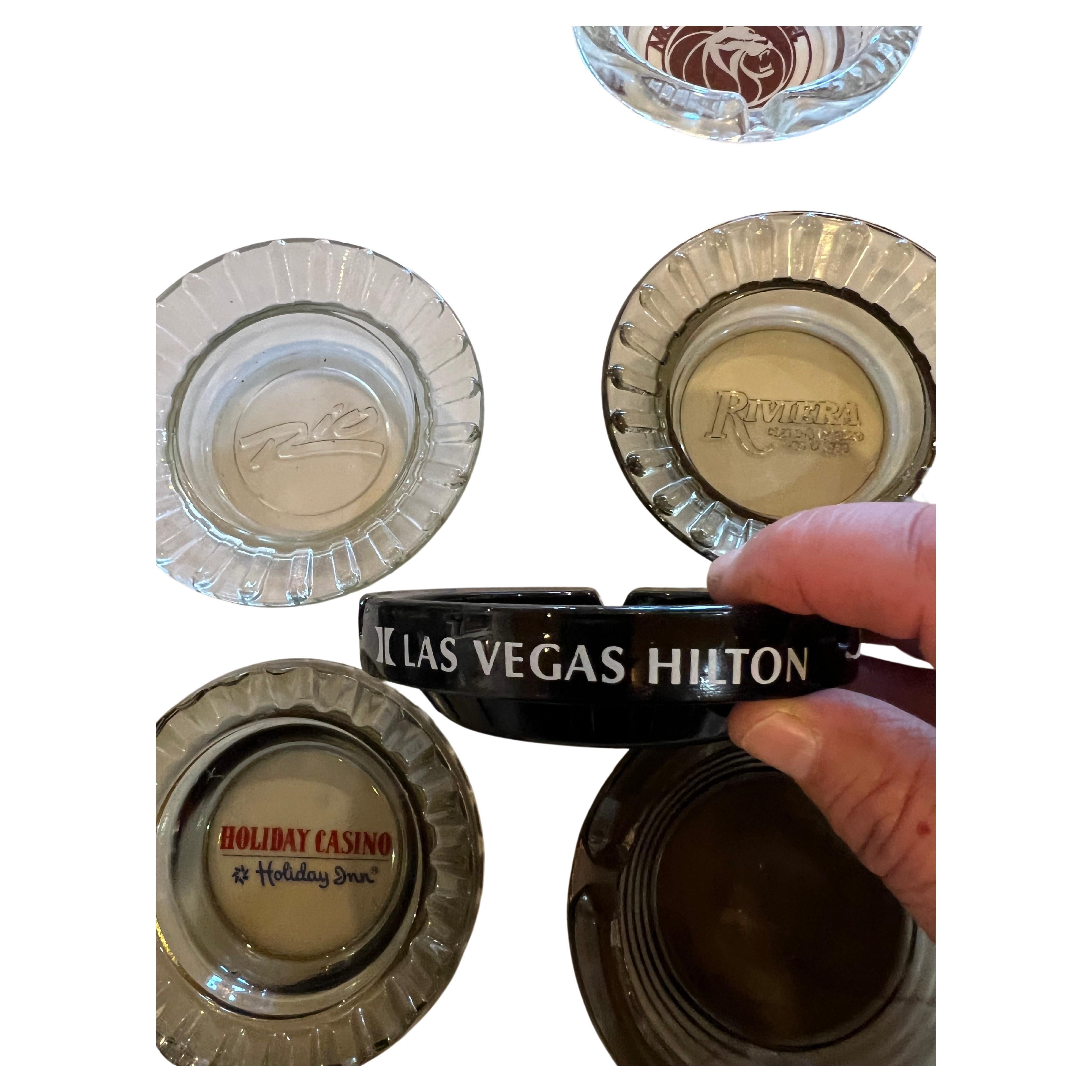 Mid-Century Modern Collection of Eleven Vintage Las Vegas Casino Ashtrays For Sale