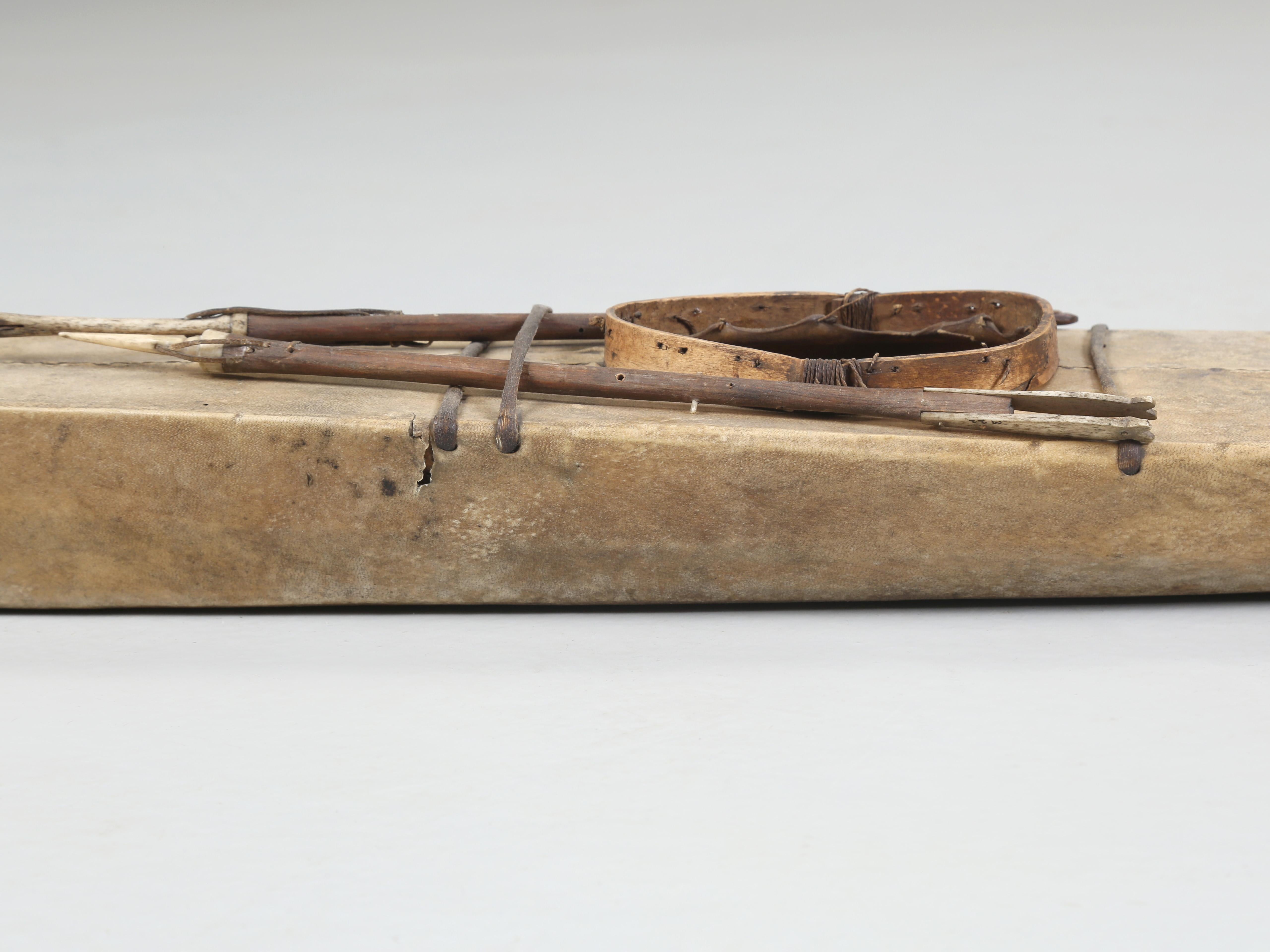 Sammlung von Kajaks mit Eskimo-Robbenhautbezug aus den frühen 1900er Jahren Alle Original im Angebot 11