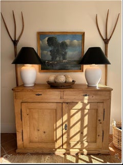 Collection of European Pine Primitive Hay Forks.  Great for an art installation