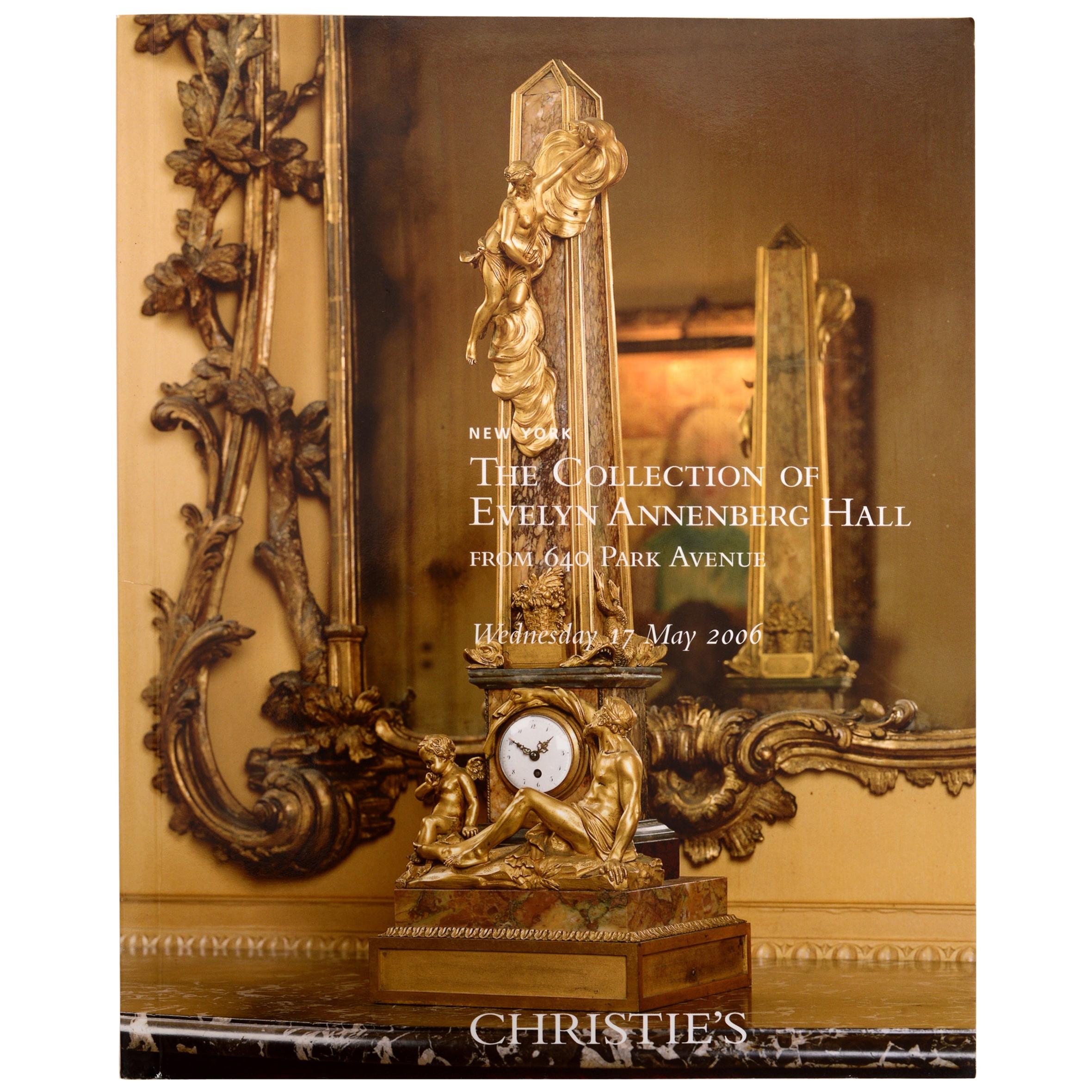 Collection of Evelyn Annenberg Hall, 640 Park Ave Christie's, NY, 2006, 1st Ed