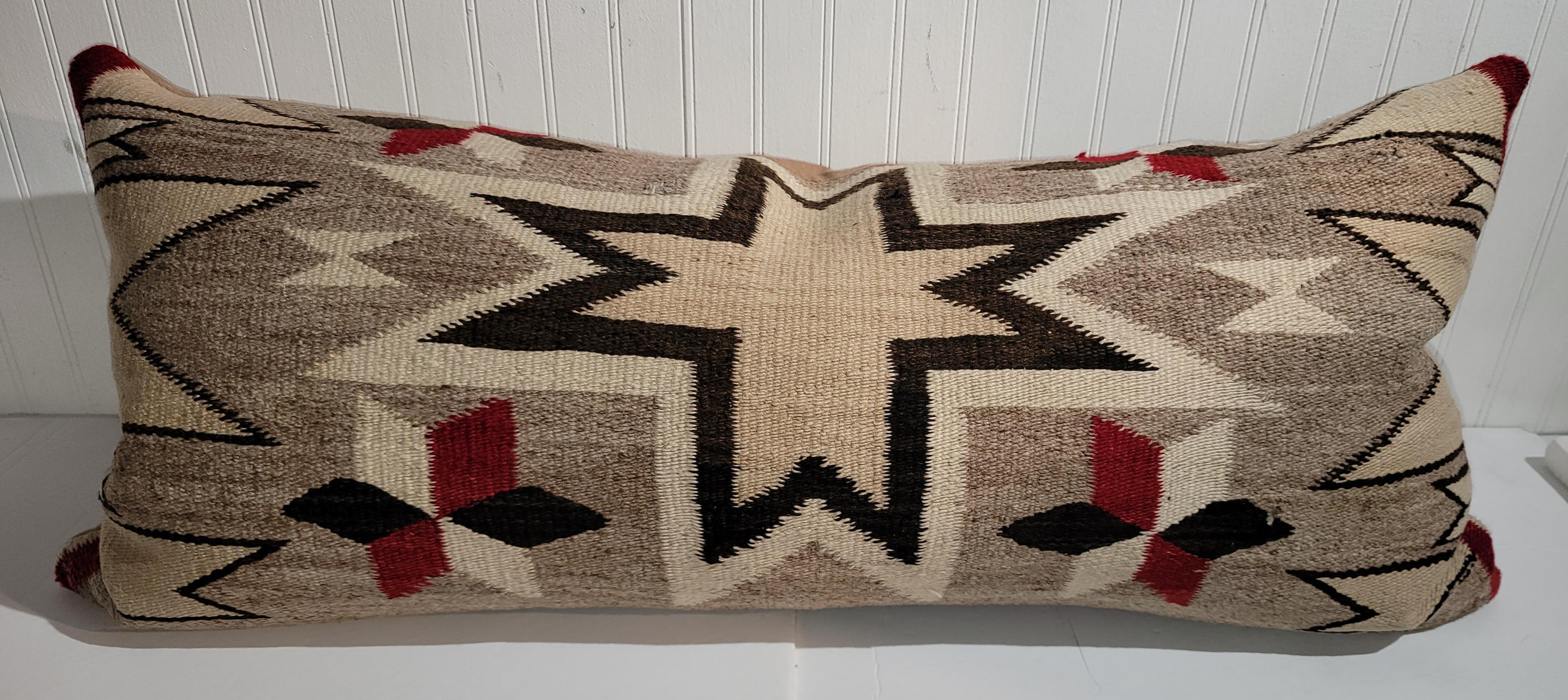 Adirondack Collection of Feather Star Navajo Indian Weaving Pillows -3 For Sale