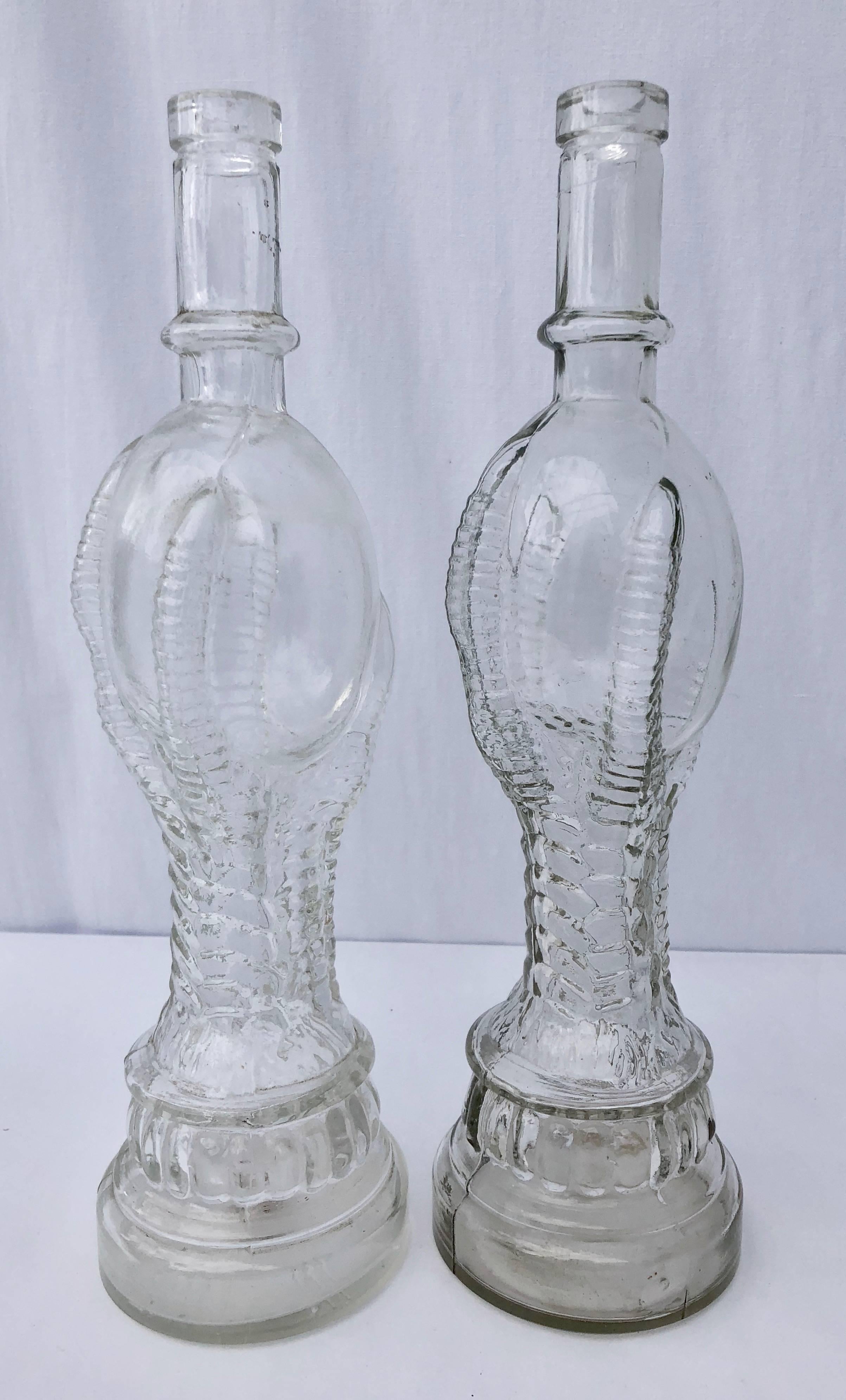 Collection of Figural Antique French Collectible Glass Bottles, Set of 13 For Sale 2