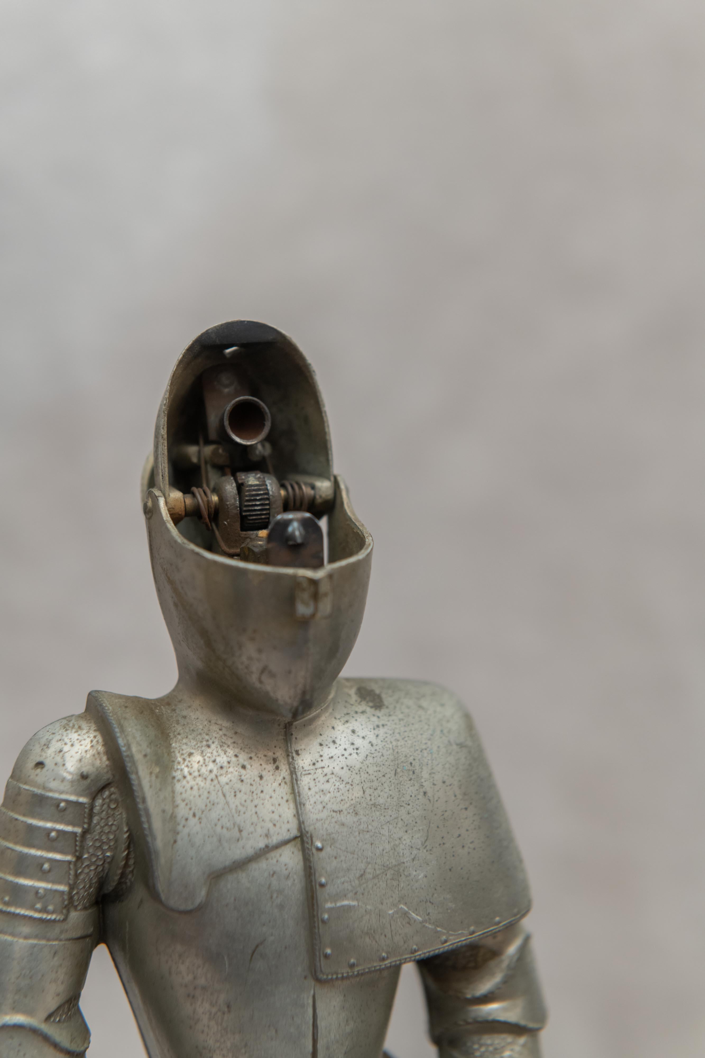 American Collection of Figural Lighters in the form of Knights