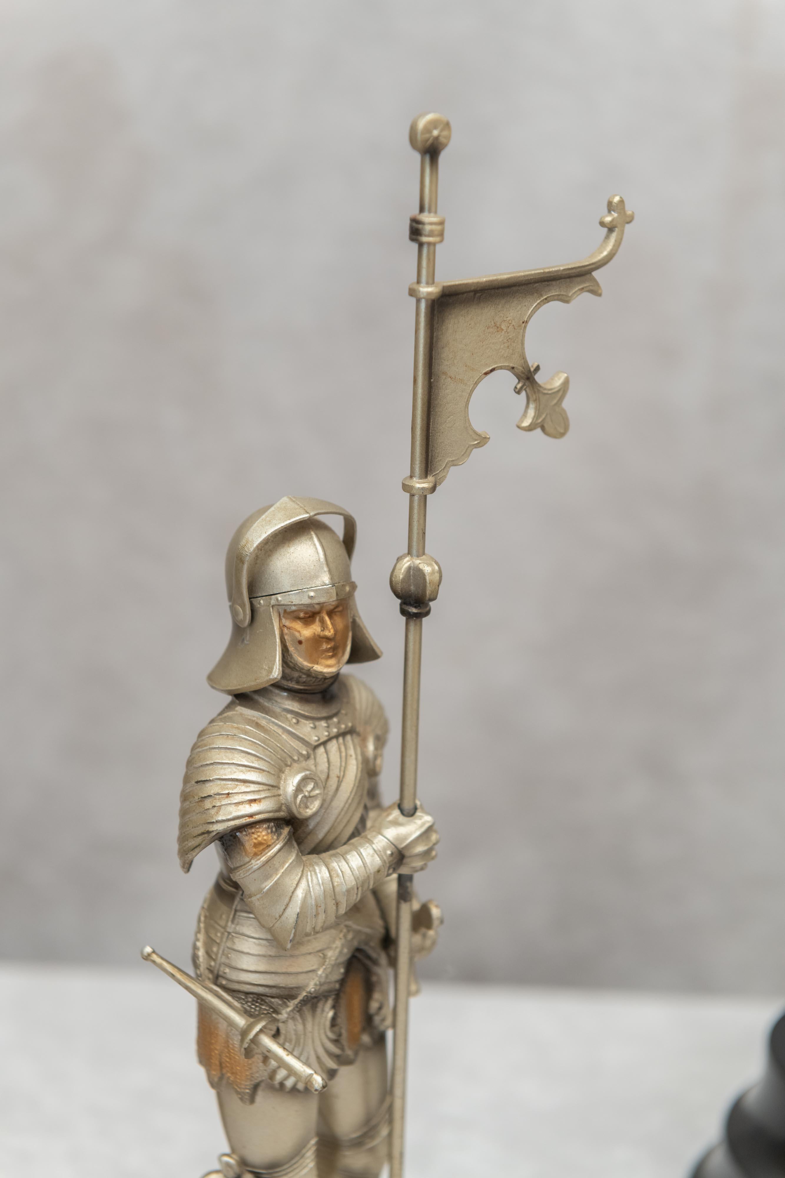 Collection of Figural Lighters in the form of Knights 1