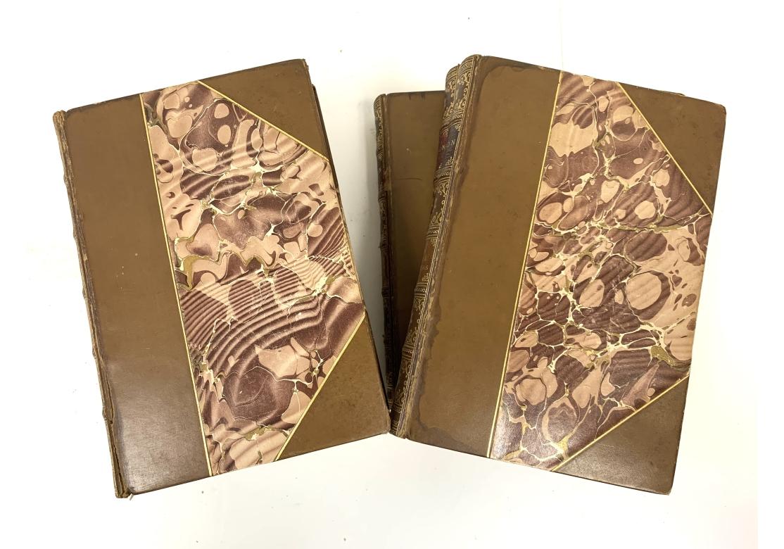 Collectional de livres anciens reliés en cuir, quatre ensembles en vente 8