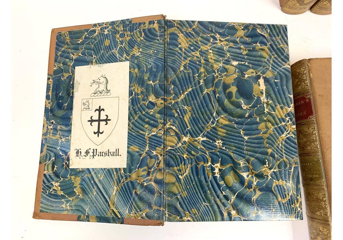 Collectional de livres anciens reliés en cuir, quatre ensembles en vente 9